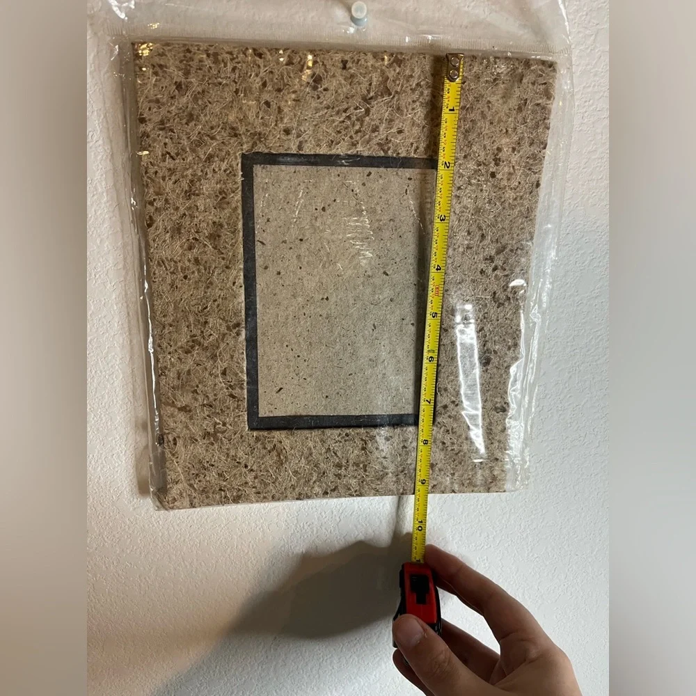Handmade Natural Fiber Paper Table Top Photo Frame Mixed Media Paper EcoFriendly